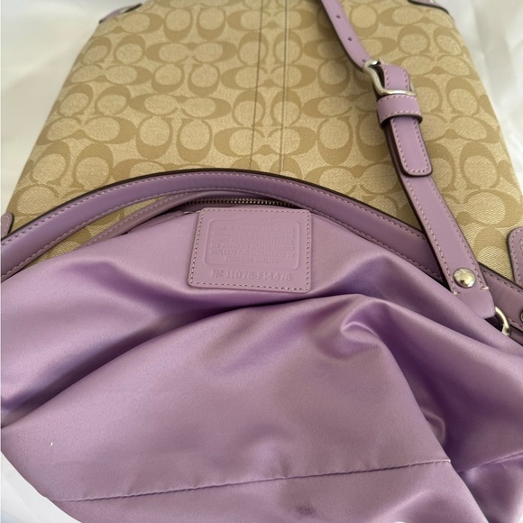 Authentic Coach Chelsea Signature canvas Hobo shoulder Two Way Bag - Picture 15 of 17